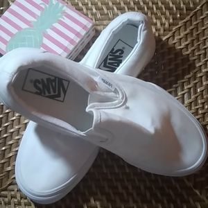 Vans, White, 8.5, NWOT